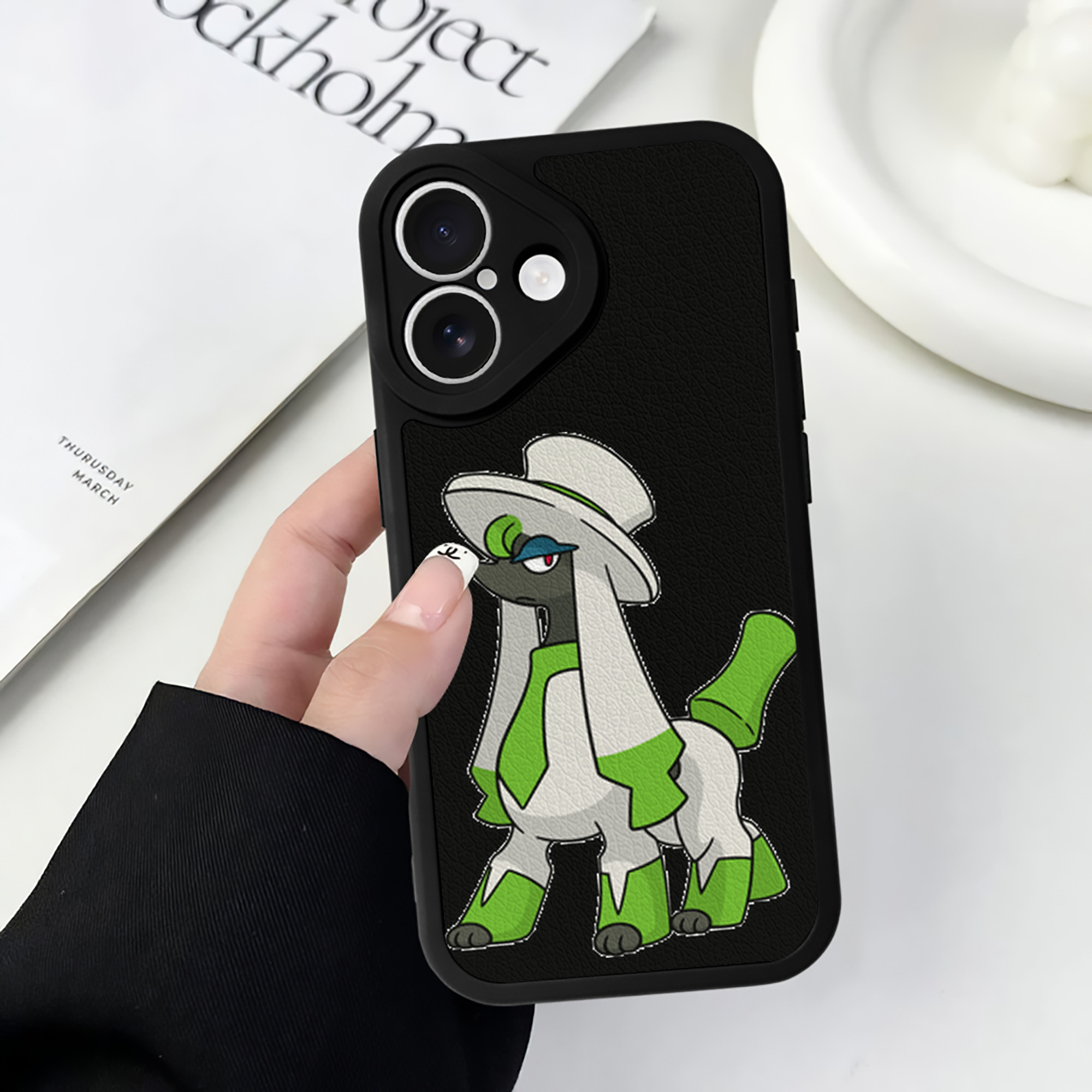 （画像用） ポケットモンスター Pokémon 【iPhone 16シリーズ対応】シリコンスマホケース（レザー調） 材質：シリコン